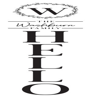 Personalized Name Hello White Leaner